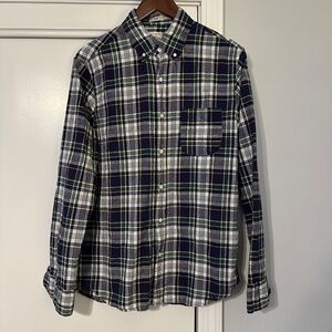 J. Crew Indian Madras Plaid Shirt, Slim M
